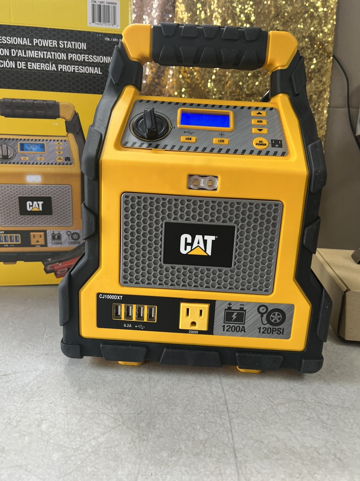CAT 3 in 1 Powerstation Battery Jump Starter USB Air Compressor CJ1000DXT eBay