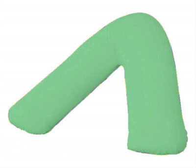 Neues V-förmiges orthopädisches Kissen mit kostenlosem Kissenbezug oder Kissenbezügen aus Polycotton