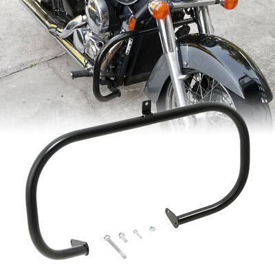 Black Highway Crash Bar Engine Guard For Honda Shadow Aero VT 750