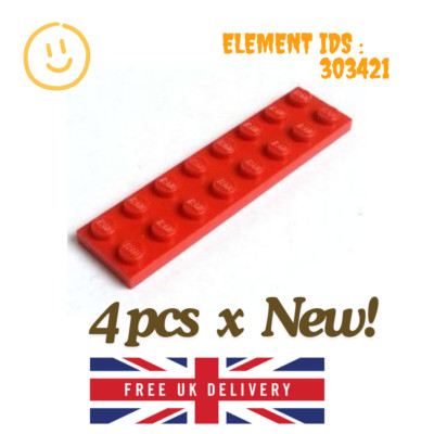 Lego Teil: 4 Stck. x 3034 - Platte 2 x 8 - FARBE WÄHLBAR