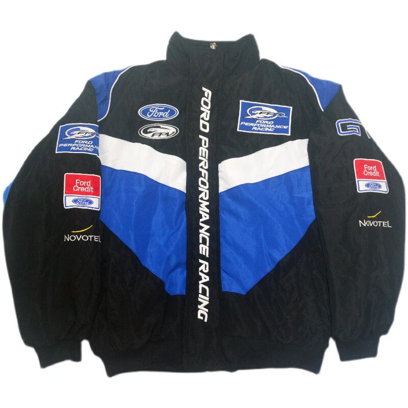 New Mens FORD Blue Embroidery EXCLUSIVE JACKET suit F1 Team Racing | eBay