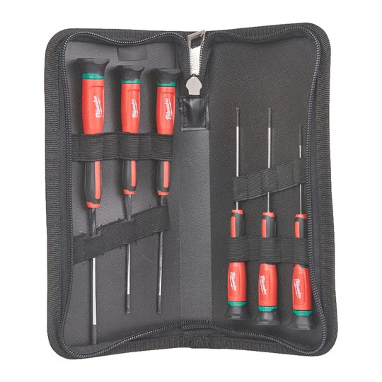 MILWAUKEE Feinschraubendreher im Set 6-teilig Tasche TORX 