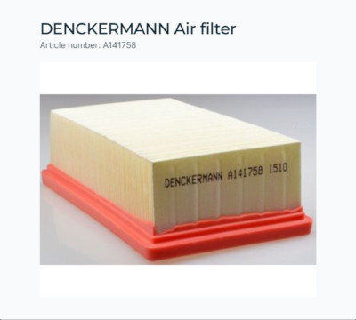 Air filter for CITROEN OPEL PEUGEOT DS DENCKERMANN A141758
