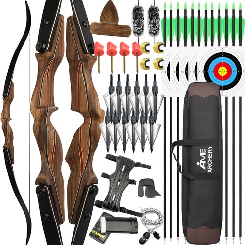 ILF 60 Zoll Takedown Recurve Bogen Sportbogen 30-60lbs Holzbogen Bogenschießen - Bild 20 von 20