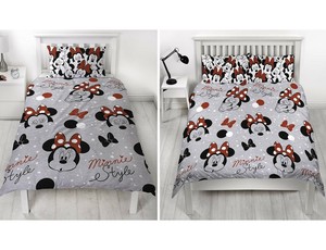 Disney Minnie Mouse Cute Single Double Duvet Quilt Cover Girls
