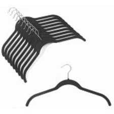 Only Hangers Slim-Line Black Shirt Hangers 10pk