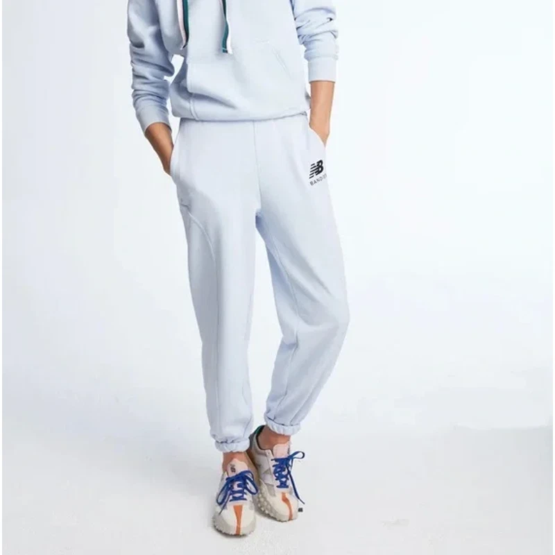 New Balance x Bandier Fleece Sweatpants Joggers Track Pants Medium Xenon Blue