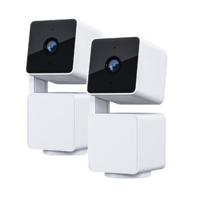 (BRAND NEW) TWO PACK WYZE PAN V3 INDOOR/OUTDOOR 1080P CAMERA 360 DEGREE PAN-TILT