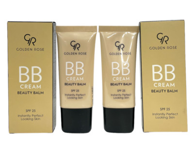 Golden Rose BB Cream Beauty Balm SPF25 (30ml/1.01fl) Lot Of 2!! You Pick Shade!