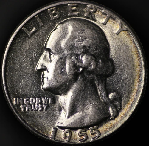 1955 Washington Quarter  Ch BU
