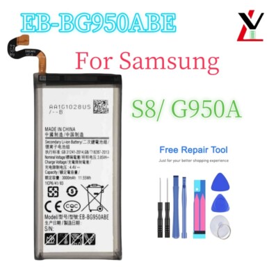 For Samsung Galaxy S8 SM-G950U Replacement Battery EB-BG950ABE EB-BG950ABA TOOLS