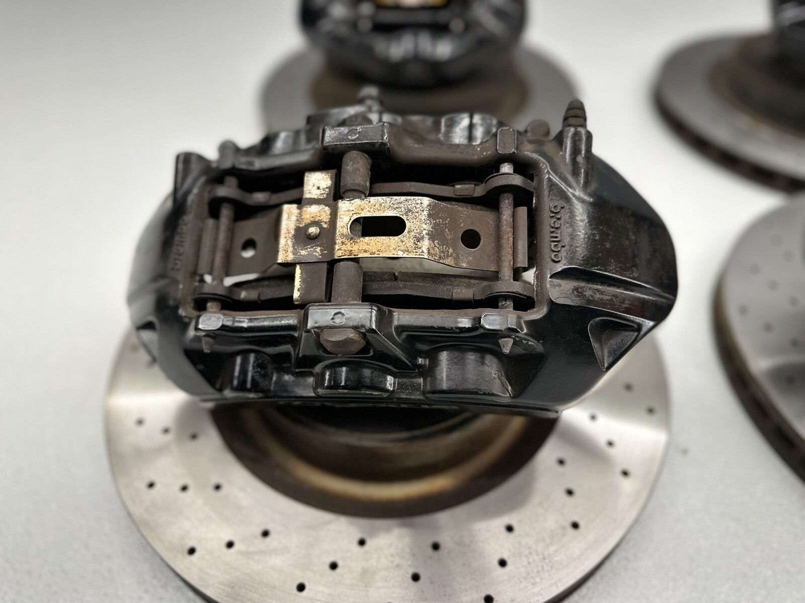 0814 Lexus ISF OEM Front And Rear Brake Calipers Full Set With Rotors Brembo eBay