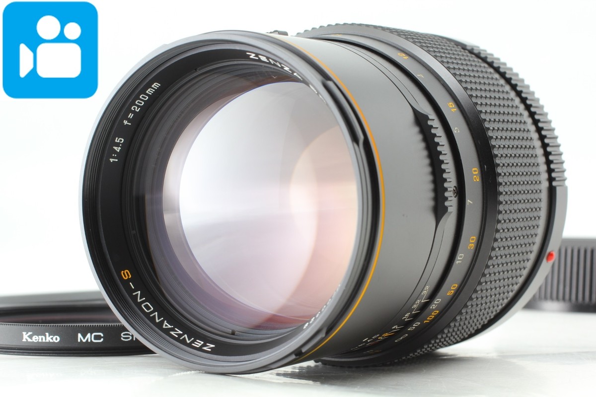 【美品】ゼンザブロニカ Zenzanon S 200mm f4.5 🎦VIDEO👀[MINT] Zenza Bronica Zenzanon S 200mm F4.5 For SQ A