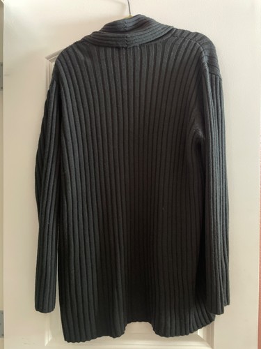 Lord & Taylor Women’s Wool Blend Vintage NWT Cardigan Sweater size L Rib Knit - Picture 8 of 10