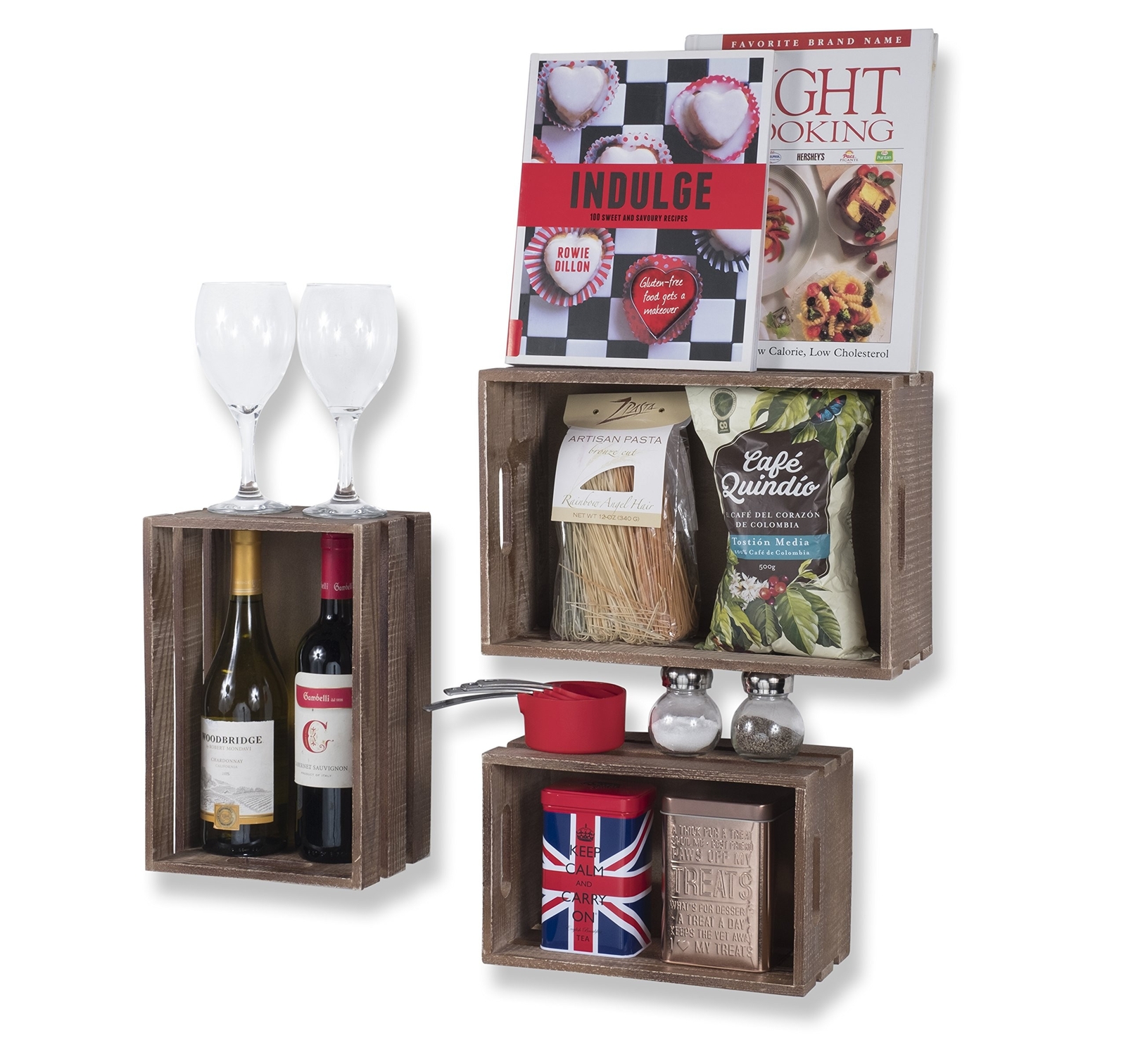 Rustic Wine Rackcrate Wallniture Rustic Wine Rack Storage Baskets Wall Mount Wooden Crates ...