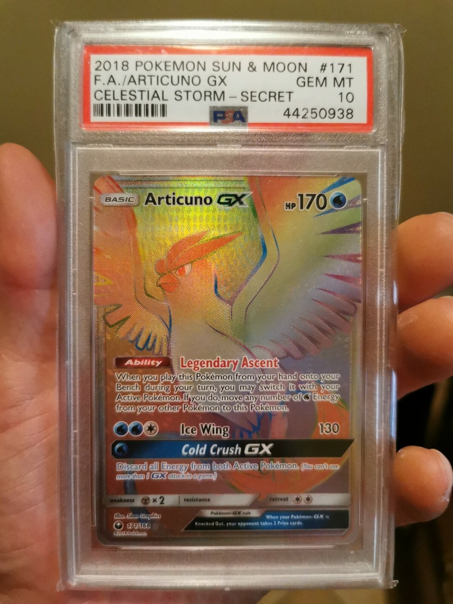 特殊エネルギー 168/171【PSA10】 2018 Pokemon Celestial Storm Articuno GX 171/168 Hyper Secret PSA