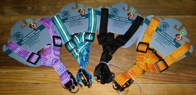 MEDIUM Dog Halter All Nylon No Pull by Greenbrier Kennel Club BONUS Squeak Toy!