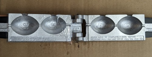 Do-It D3380 Eierrutscher Sinkerform 14 & 16 Unzen (2 Hohlräume) Zugstift enthalten - Bild 4 von 6