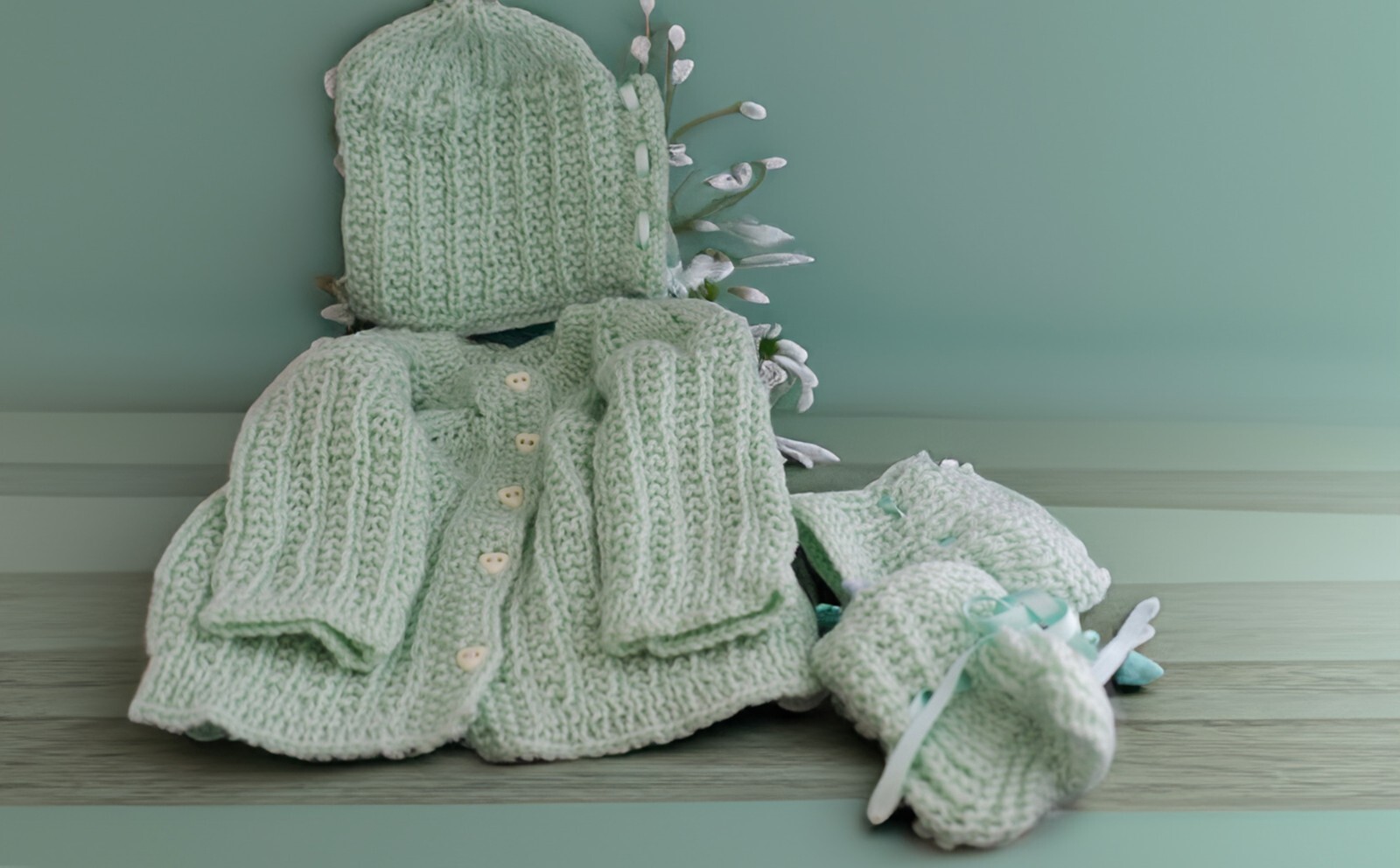Hand Knitted Baby Sets Soft and warm for winter eBay