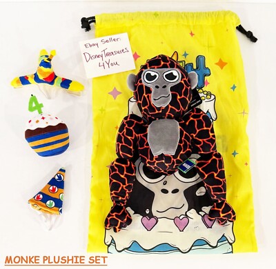 Official Makeship Gorilla Tag Monke Birthday Plush Game Code