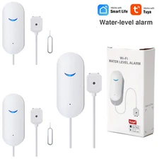 3PCS Smart WiFi Water Leak Sensor Flood Leakage Level Alarm Detector APP contral