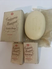 NOS VTG 40s Cashmere Bouquet Toilet Soap Lg Sz Cake (Bar) Colgate Palmolive Peet