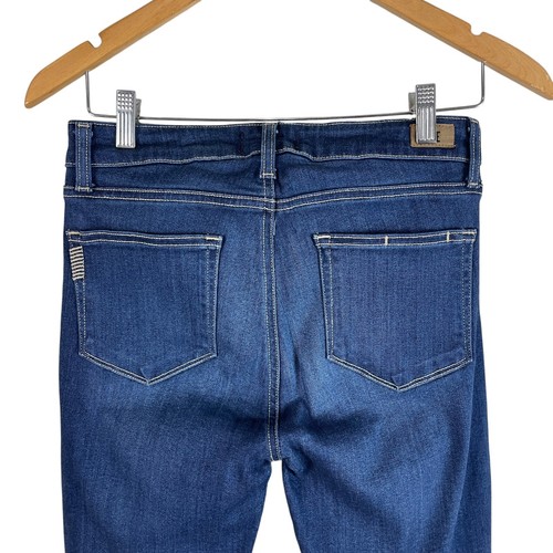 Paige Womens Hoxton Ankle Skinny Jeans Sz 29 Calani Blue Dark Wash Rayon Stretch - Picture 4 of 6