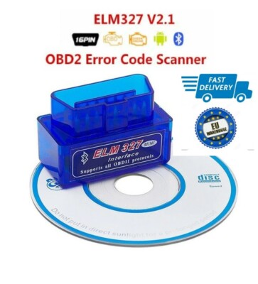 Mini OBD2 OBDII ELM327 V2.1 Android Bluetooth Adapter Auto Scanner (lot Of 5)