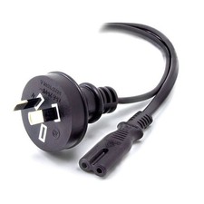 Alogic 1m Aus 2 Pin Mains Plug to IEC C7 Male to Female AU