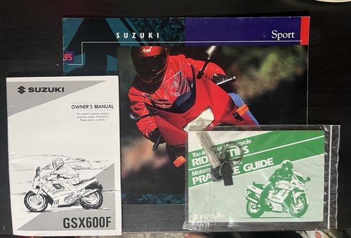 90s Suzuki Literature:95 Sport Motorcycle Sales Brochure,94 GSX600F Manual,ETC
