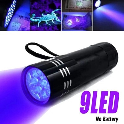 Professional 395nm UV Flashlight Multi-Purpose Black Light Detector Nail Lamp