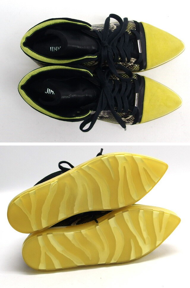 JIMMY CHOO  Python Pattern High top Sneakers Lace… - image 5