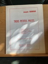 Joaquin Rodrigo Trois petites pièces pour guitare partition ed. Max Eschig
