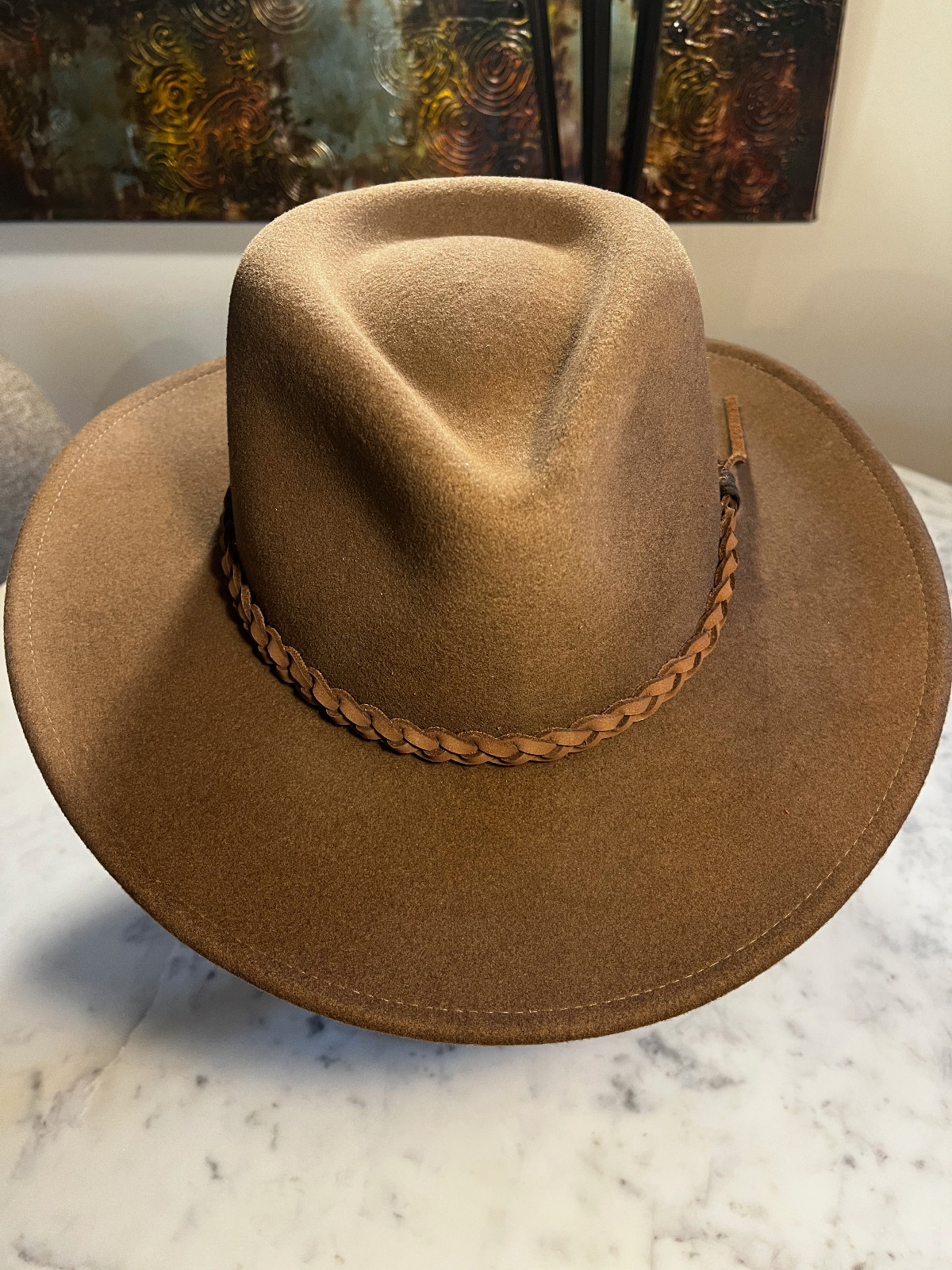 Bailey Switchback Pecan Outback Hat Lite Felt 100… - image 1