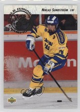 1992-93 Upper Deck World Juniors Championships Niklas Sundstrom #597 0a4