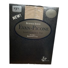 Vintage Evan-Picone Busine Sheer Vanilla Control Top Panty Hose Sz. Medium