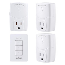 Mini Wireless Wall-Mounting Remote Control Outlet Switch Power Plug In