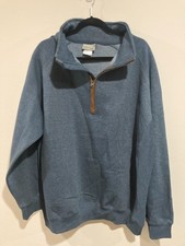Men  s Quarter Zip Pullover Long Sleeve Thermal Sweatshirt Artisans Brand