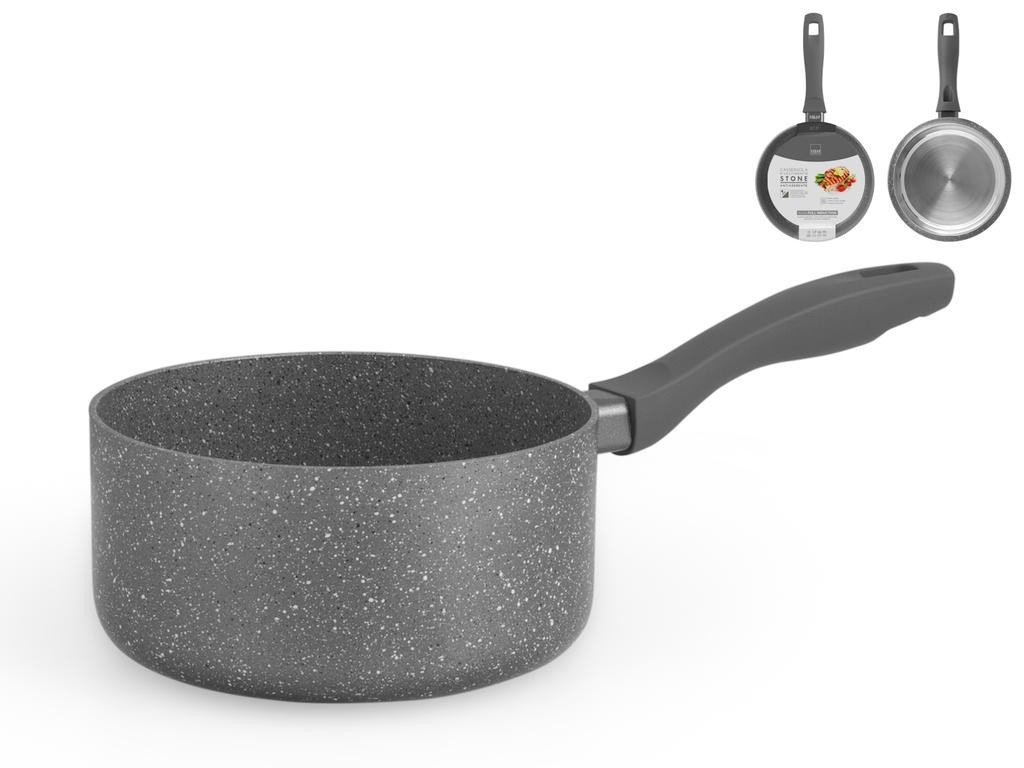 H&h Casserole A Handle Non-Stick Stone Induction Grey