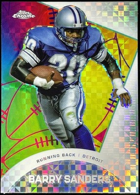 2023 Topps Composite All-Etch Barry Sanders CAE-21 X-Fractor Detroit Lions