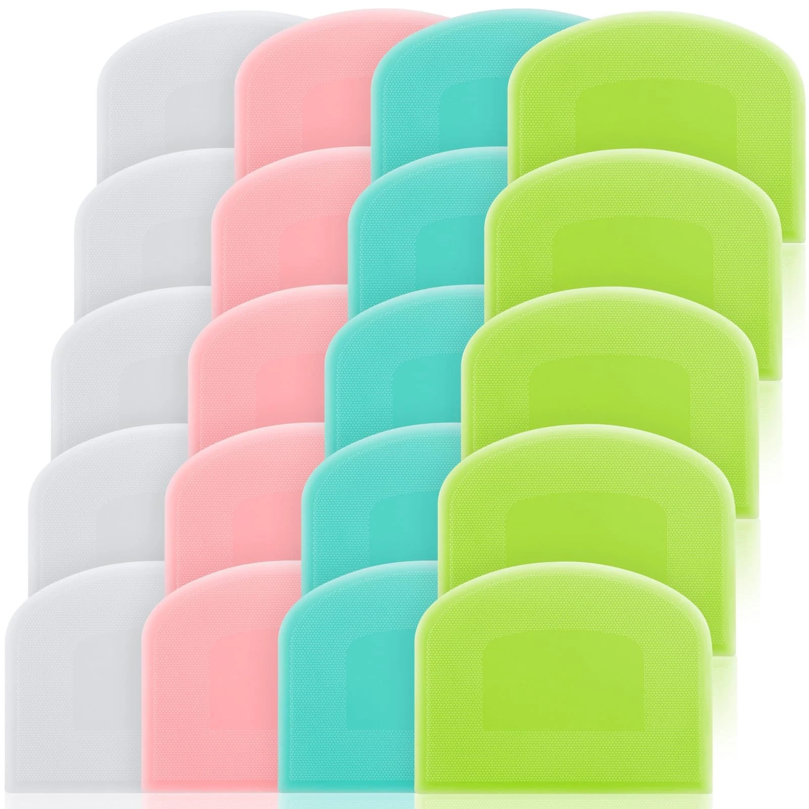 20 Pcs Plastic Dough Scraper Set Bowl Multipurpose Dough Cutter Flexible Scra...
Opens in a new wind