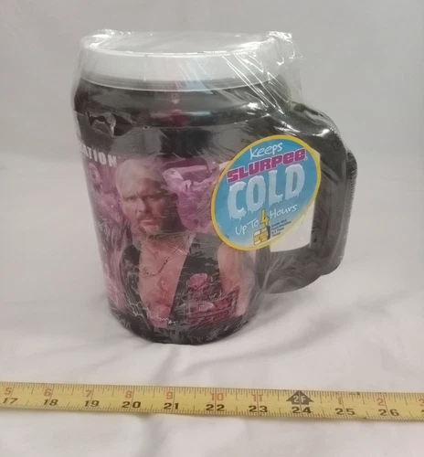 7-11 Slurpee Cup Mug Tumbler - WWF WWE - Stone Cold Steve Austin The Rock 32 oz.
