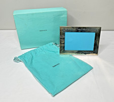 Tiffany & Co Sterling Silver 925 Picture Frame 7x5 Monogrammed W/ Felt Bag & Box
