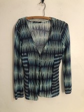 Nic Zoe Women's Cardigan Linen Blend Artsy Lightweight Sweater Size Small