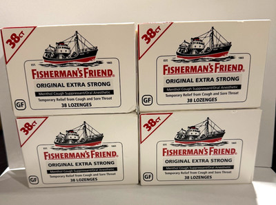Fisherman s Friend Extra Strong Cough & Sore Throat Lozenges 4 Pack Exp 07/2027