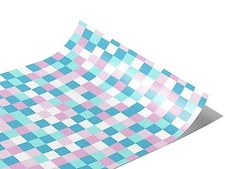 Rwraps Blue Pixel Argentinian Sadness Gloss Vinyl Film Wrap 59in x 6in Vinyl