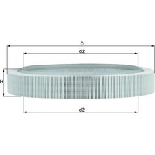 Knecht LX 58 Luftfilter für MERCEDES BENZ 190 W201 C123 C124 S123 S124 W123