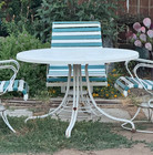 Vintage Homecrest MCM Patio Set Furniture - 4 Swivel Chairs and Fiberglass Table — photo 10
