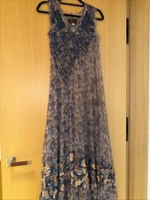 NWOT Johnny Was Biya Mesh Dress Floral Embroidered Maxi Dress Size XS