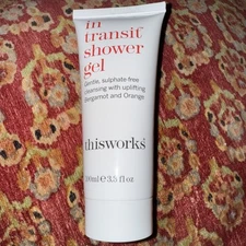 Thisworks In Transit Shower Gel NEW 3.3 fl oz/ 100 ml Bergamot And Orange